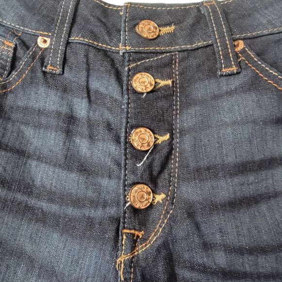 Ariat Real Jeans High Rise Ophelia Flare Fray Hem Size 28x32 - Picture 6 of 15